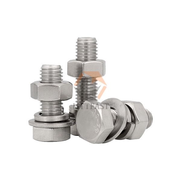 Stainless Steel Bolt with Washer and Nut Combination Bolt