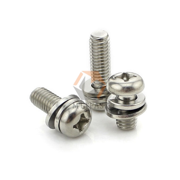 Stainless Steel Round Pan Head Combination Screw